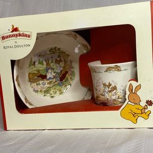Bunnykins infant set by Royal Doulton.